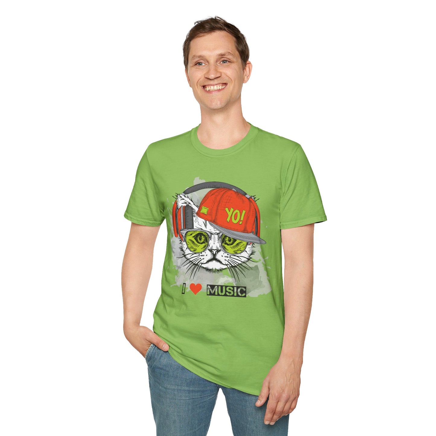 I love Music Animals Shirts, Shirt with Animals, Animals with Headphones Shirt
