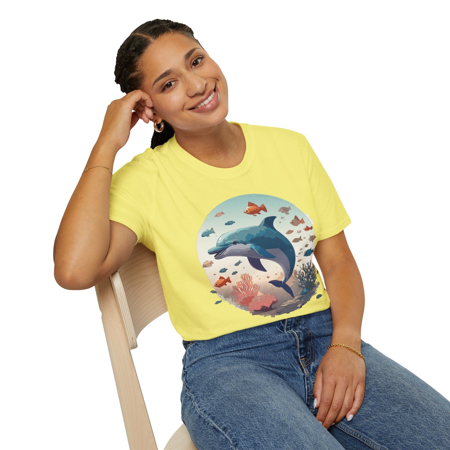 Dolphin Shirts, Shirt with Dolphin, Fish Tee Shirt, Animal Shirt