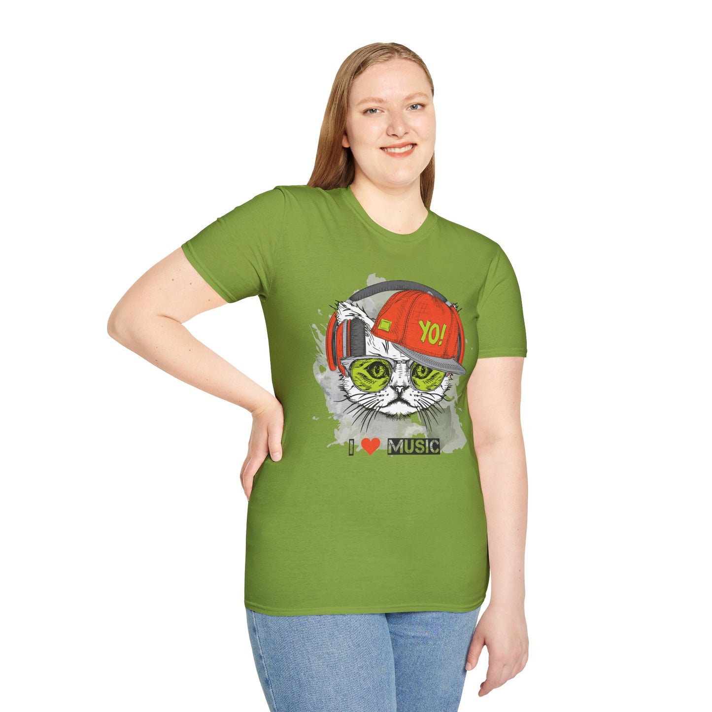 I love Music Animals Shirts, Shirt with Animals, Animals with Headphones Shirt