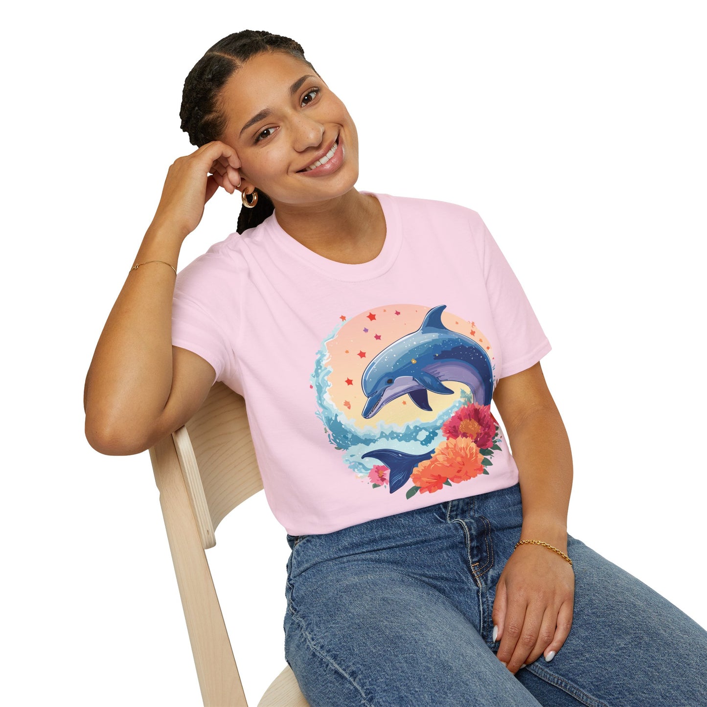 Dolphin Shirts, Shirt with Dolphin, Fish Tee Shirt, Animal Shirt