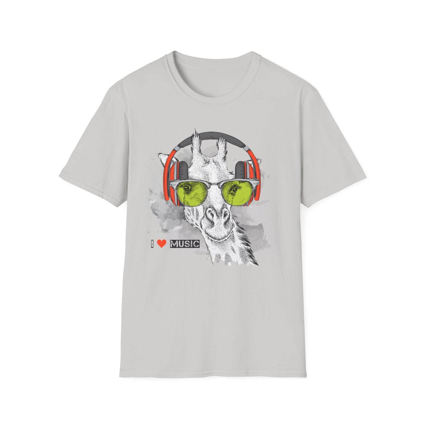 I love Music Animals Shirts, Shirt with Animals, Animals with Headphones Shirt