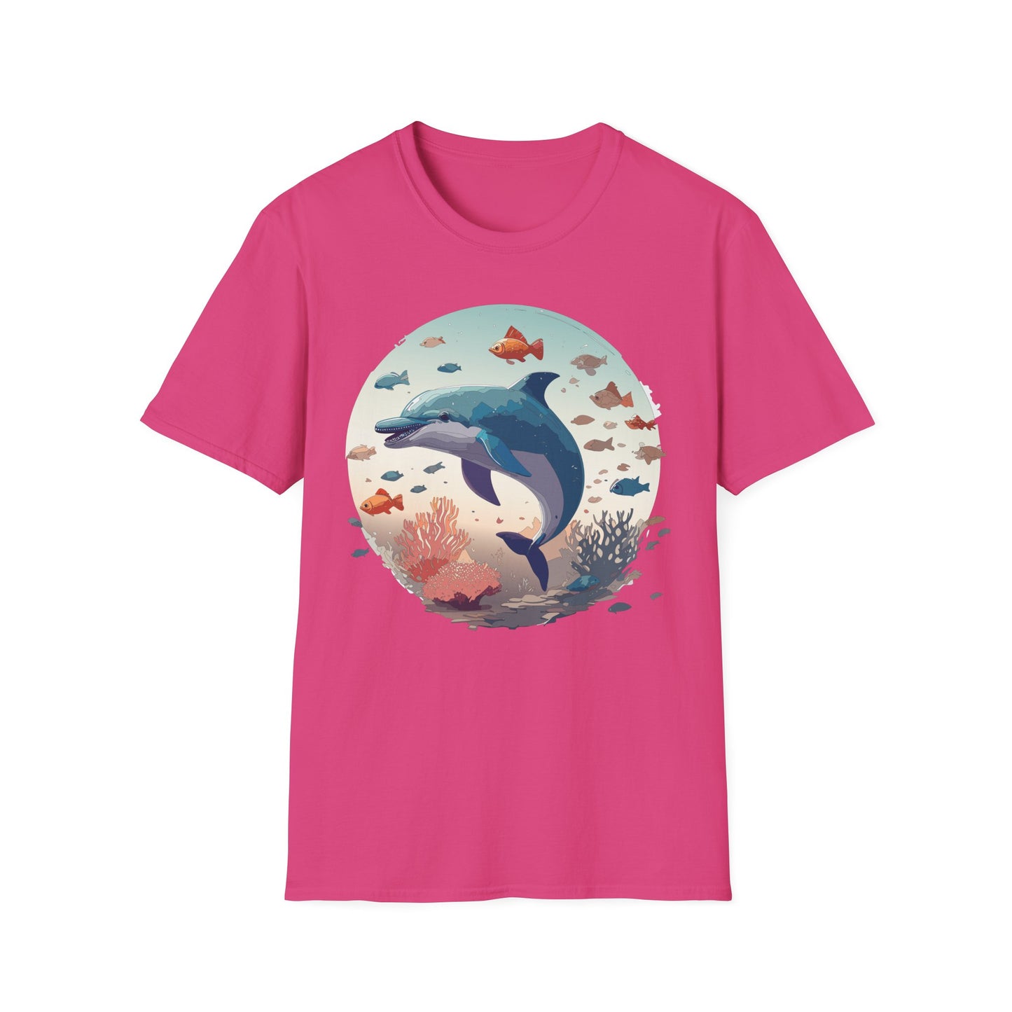 Dolphin Shirts, Shirt with Dolphin, Fish Tee Shirt, Animal Shirt