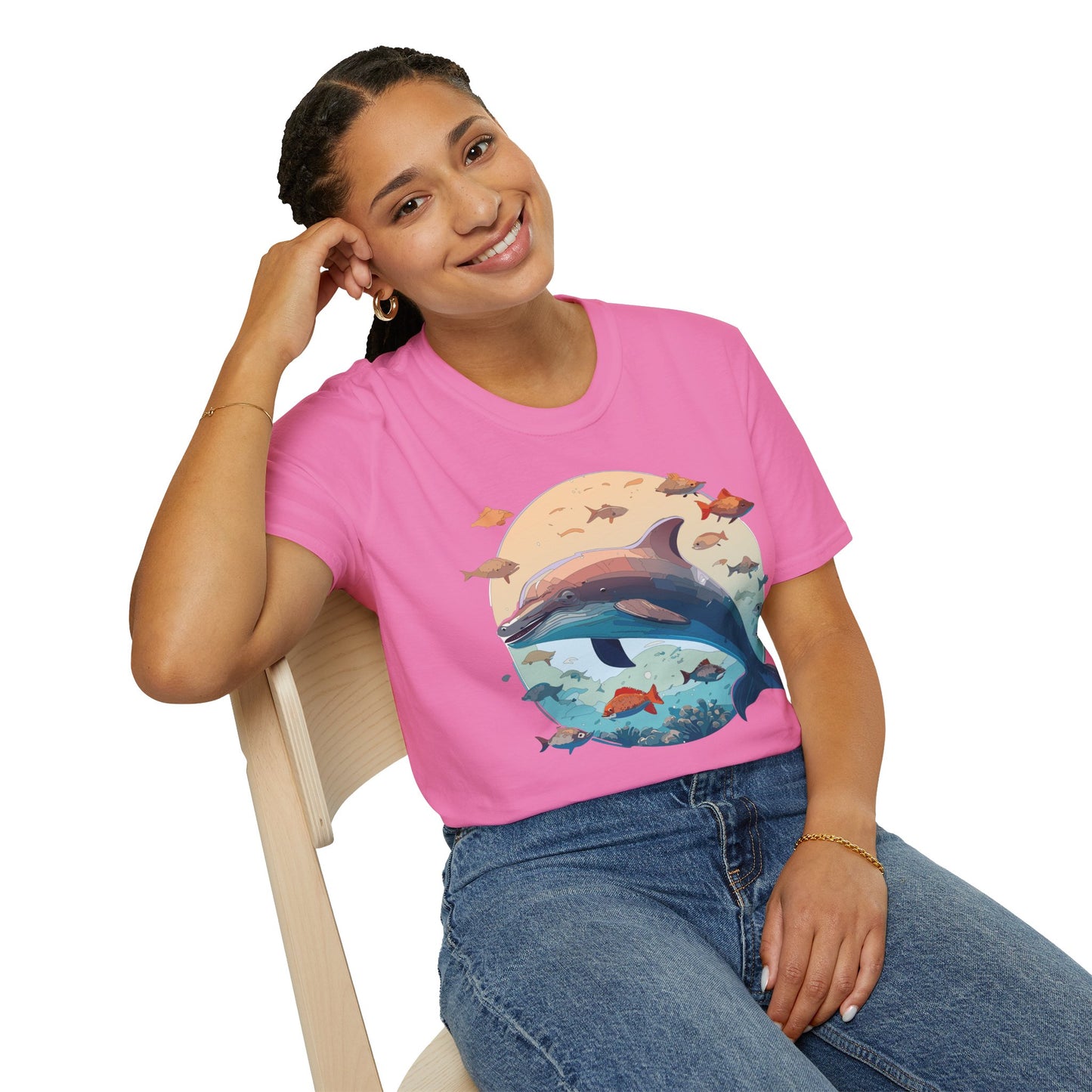 Dolphin Shirts, Shirt with Dolphin, Fish Tee Shirt, Animal Shirt