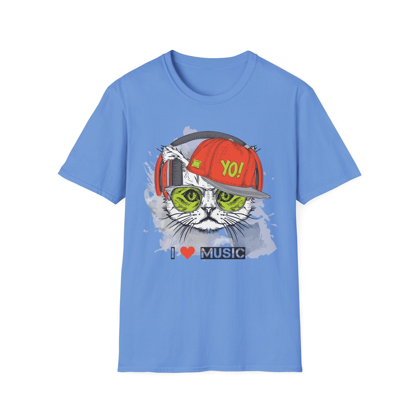 I love Music Animals Shirts, Shirt with Animals, Animals with Headphones Shirt