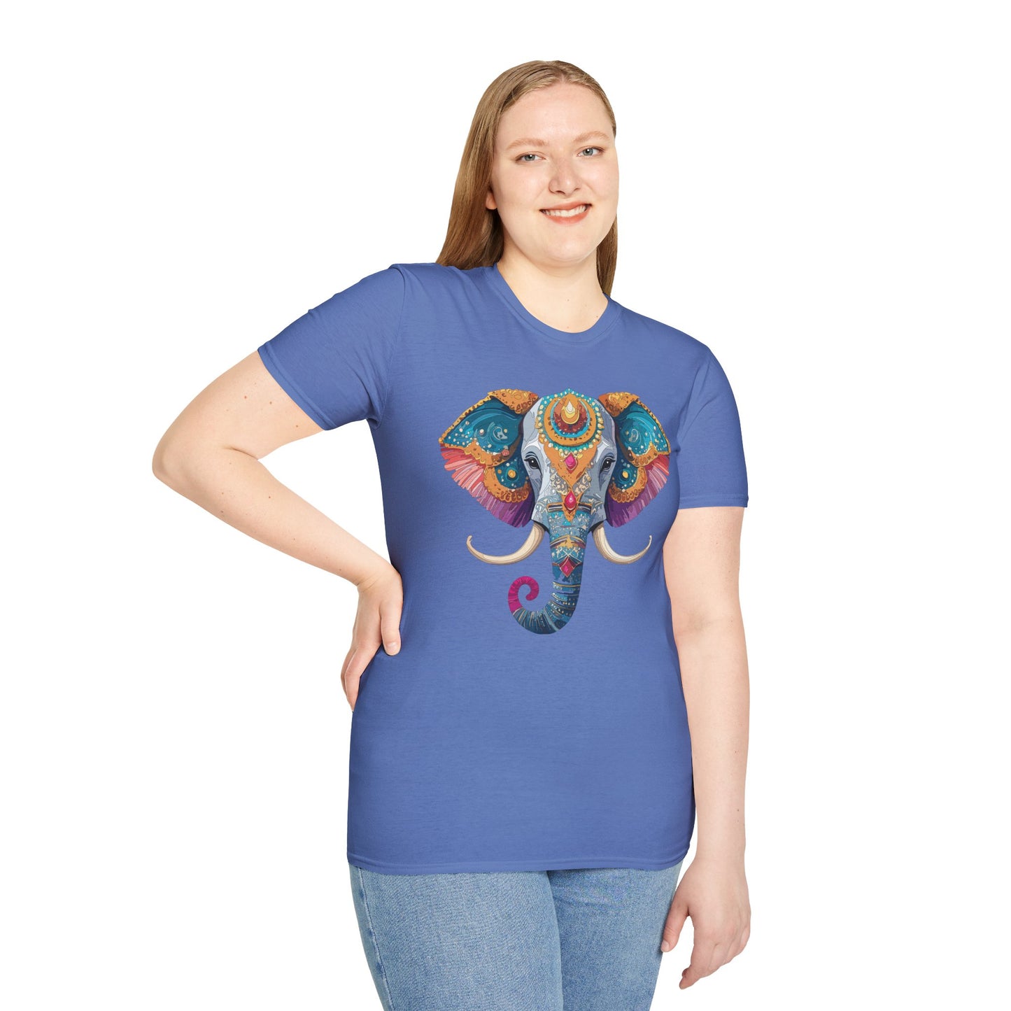 Elephant Shirt, T Shirt with Elephant, Elephant on T Shirt, T Shirt with Animation, Animals Tee Shirt