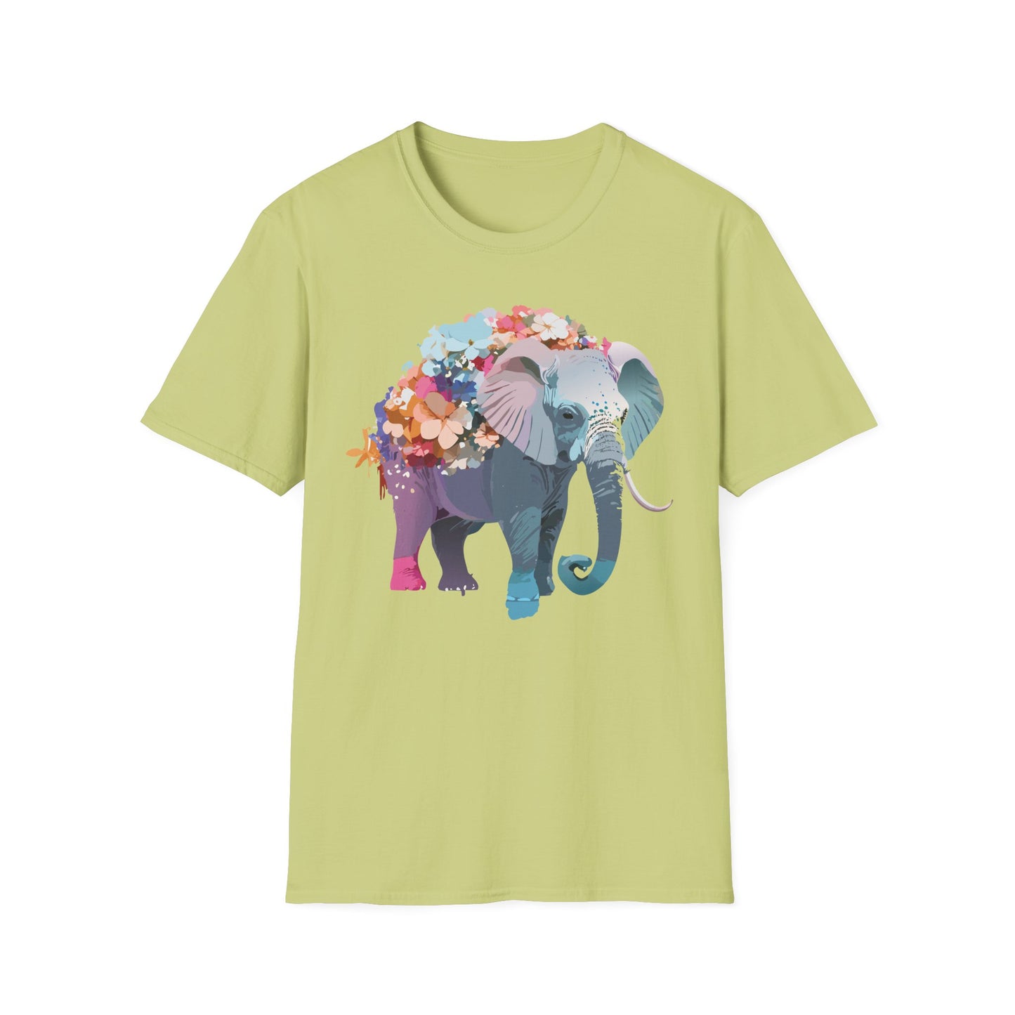Elephant Shirt, T Shirt with Elephant, Elephant on T Shirt, T Shirt with Animation, Animals Tee Shirt