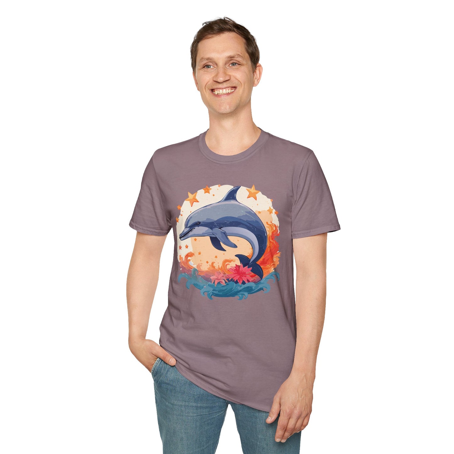 Dolphin Shirts, Shirt with Dolphin, Fish Tee Shirt, Animal Shirt