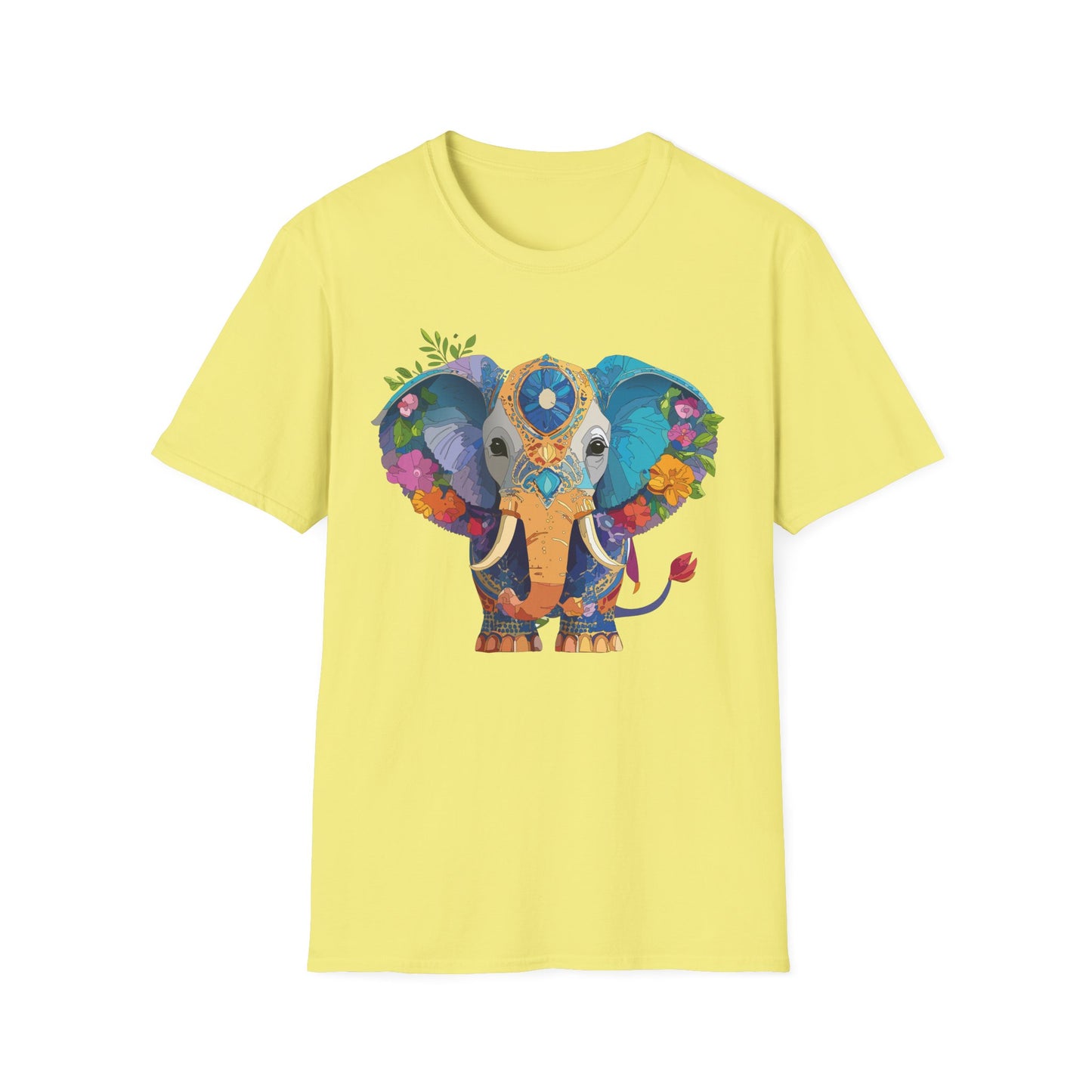 Elephant Shirt, T Shirt with Elephant, Elephant on T Shirt, T Shirt with Animation, Animals Tee Shirt