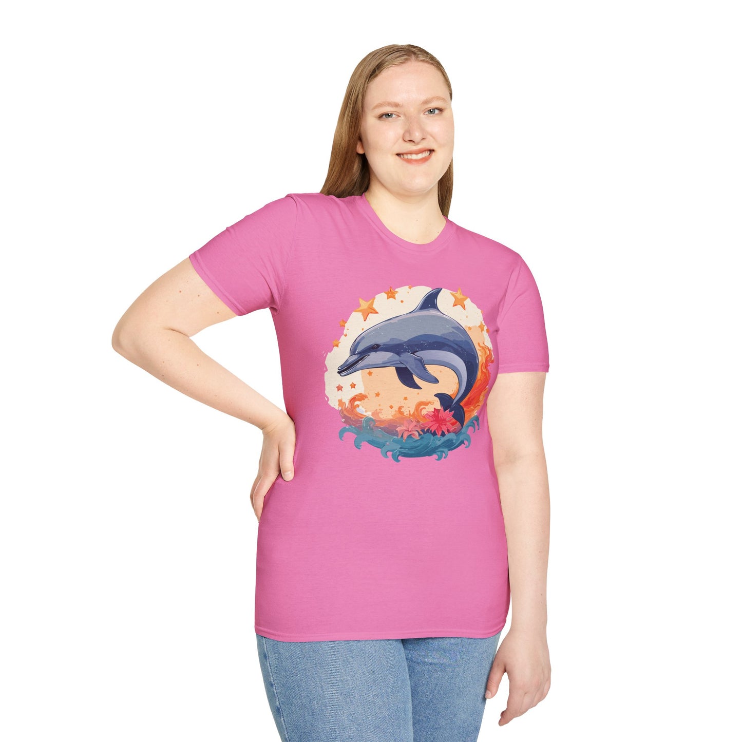 Dolphin Shirts, Shirt with Dolphin, Fish Tee Shirt, Animal Shirt