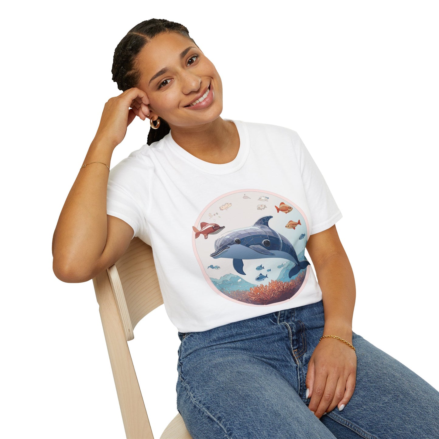 Dolphin Shirts, Shirt with Dolphin, Fish Tee Shirt, Animal Shirt