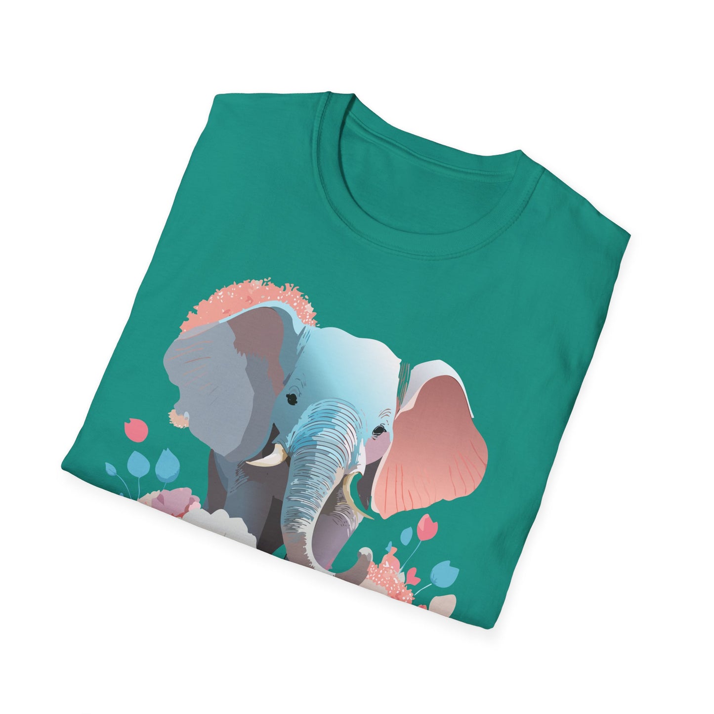 Elephant Shirt, T Shirt with Elephant, Elephant on T Shirt, T Shirt with Animation, Animals Tee Shirt