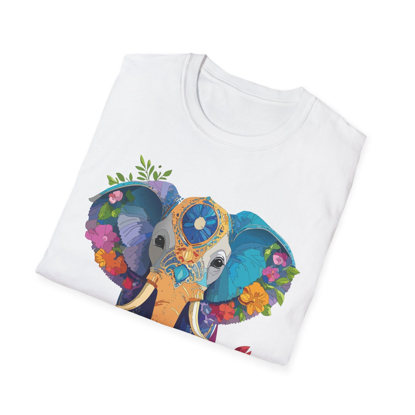 Elephant Shirt, T Shirt with Elephant, Elephant on T Shirt, T Shirt with Animation, Animals Tee Shirt