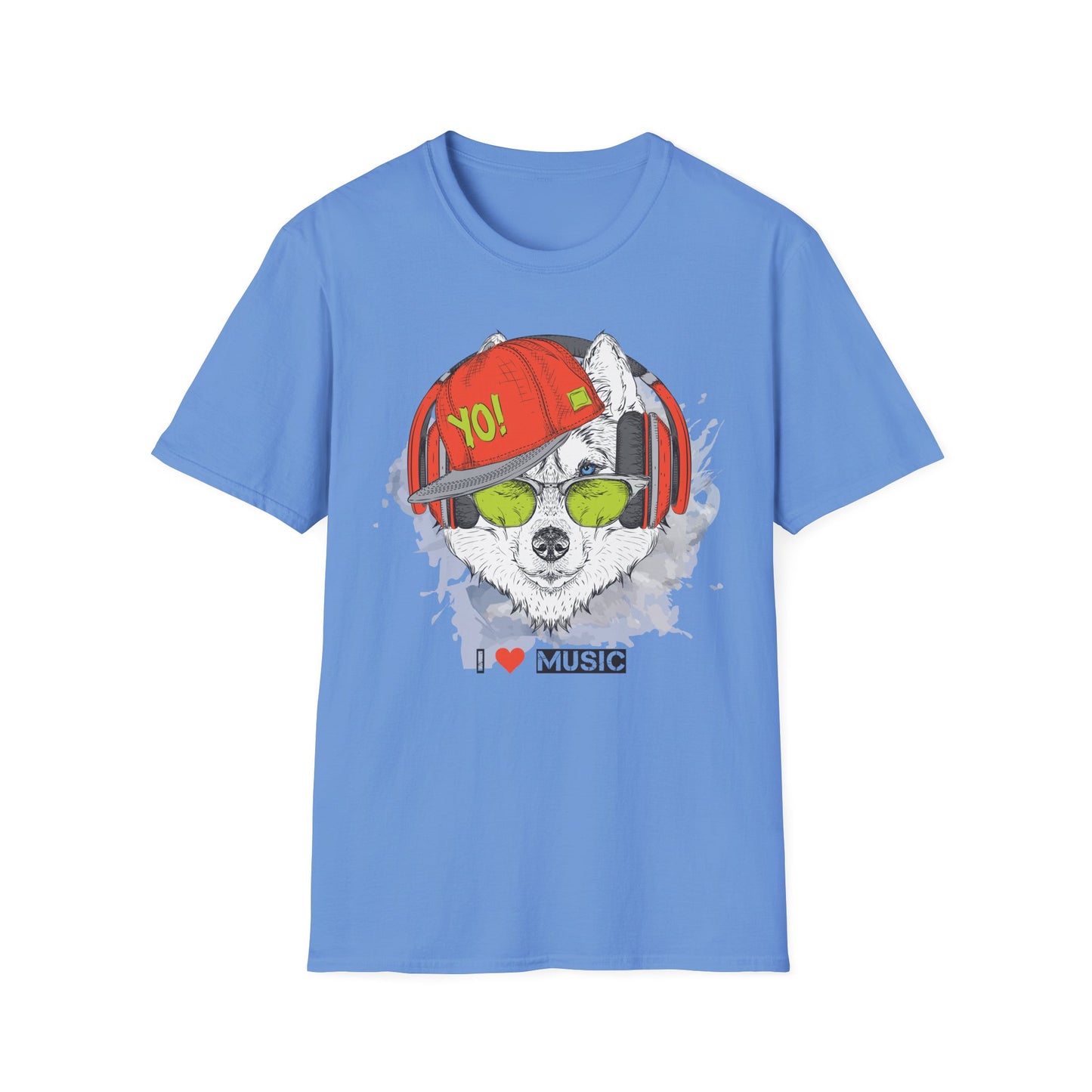 I love Music Animals Shirts, Shirt with Animals, Animals with Headphones Shirt
