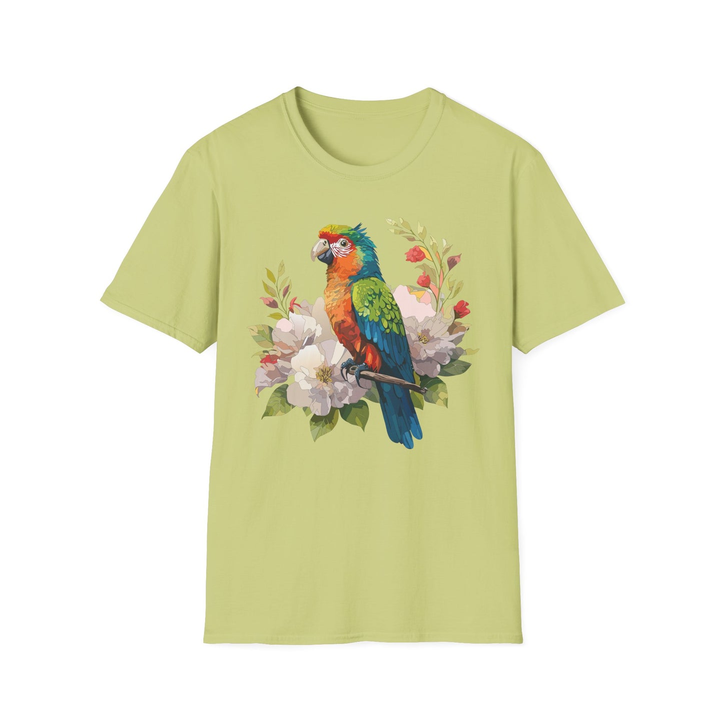 Bird T-Shirt, Floral Bird T Shirt, Shirt with Bird, Shirt with Animal