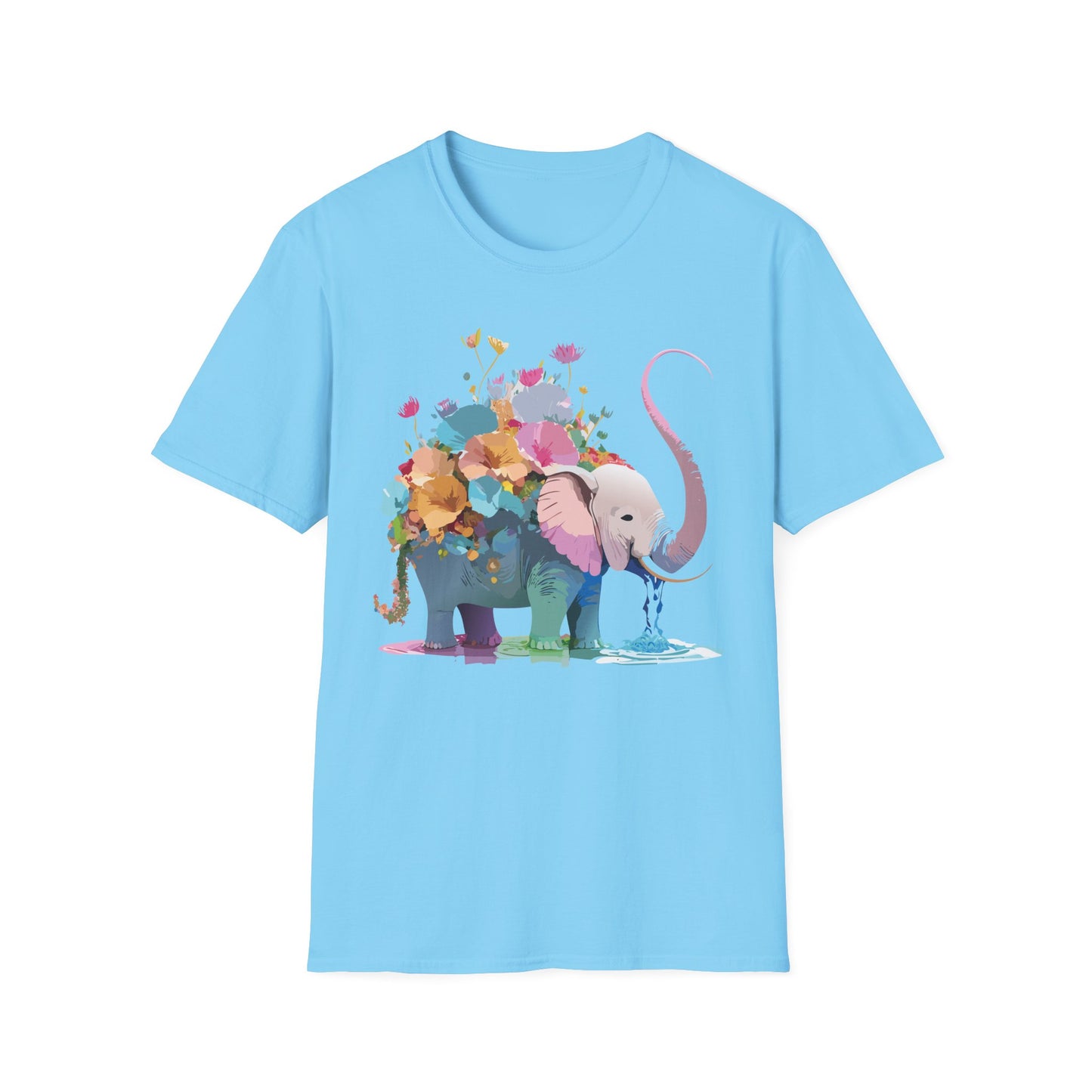 Elephant Shirt, T Shirt with Elephant, Elephant on T Shirt, T Shirt with Animation, Animals Tee Shirt