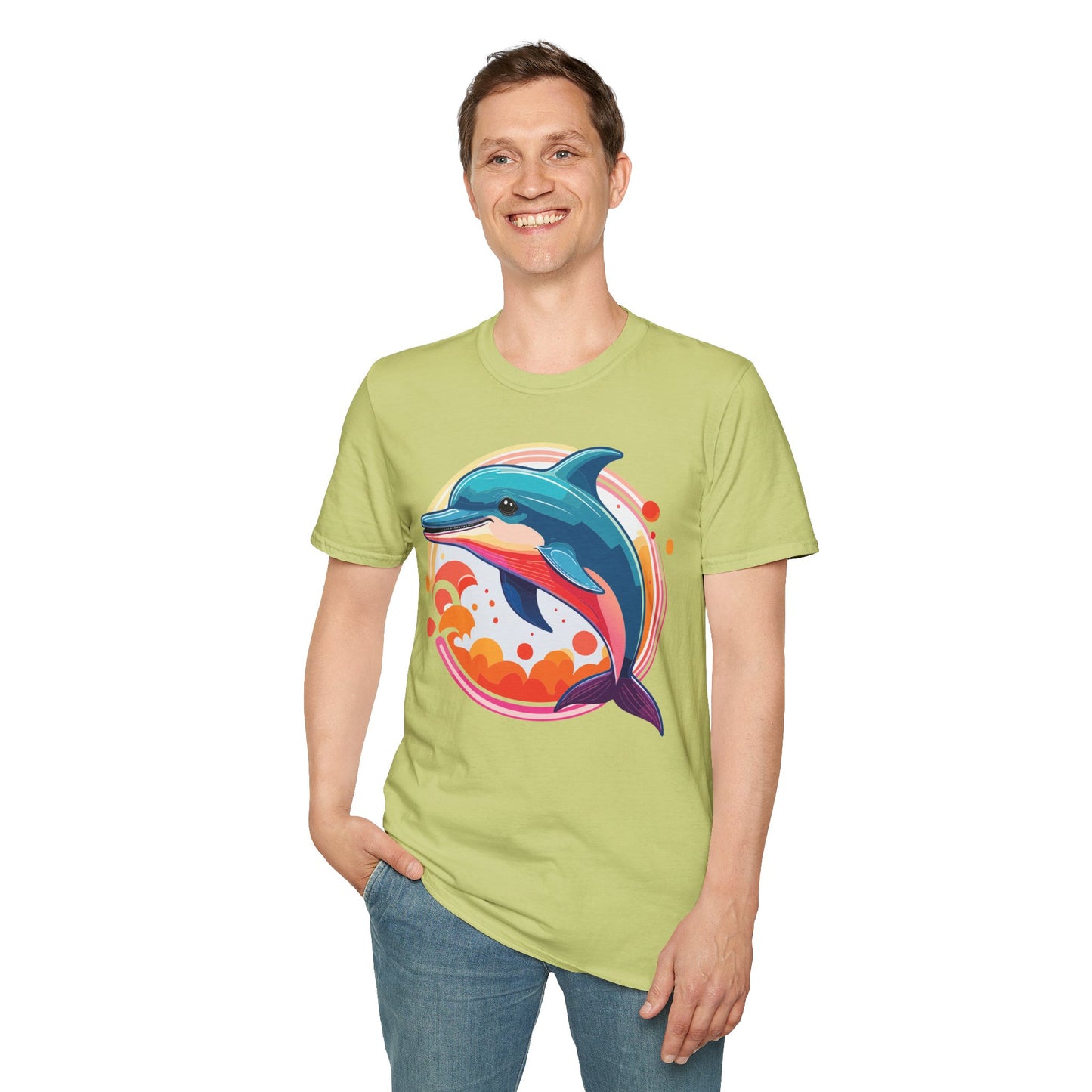 Dolphin Shirts, Shirt with Dolphin, Fish Tee Shirt, Animal Shirt