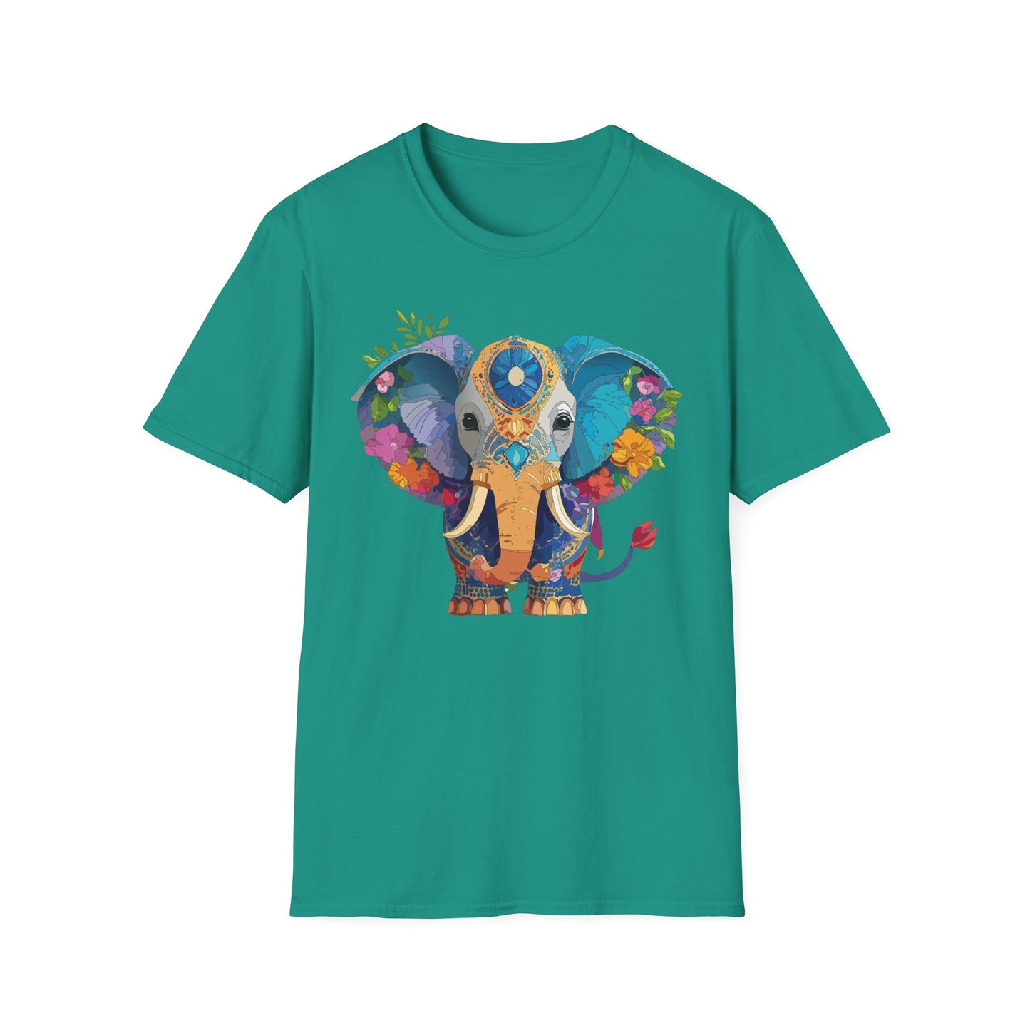 Elephant Shirt, T Shirt with Elephant, Elephant on T Shirt, T Shirt with Animation, Animals Tee Shirt