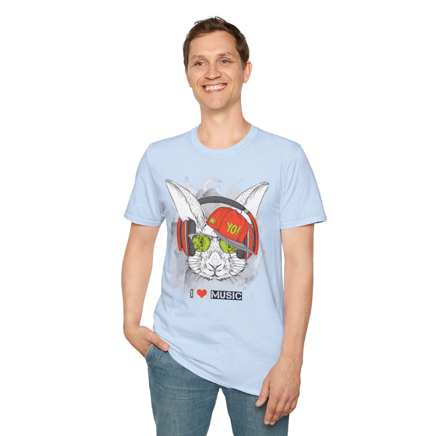 I love Music Animals Shirts, Shirt with Animals, Animals with Headphones Shirt