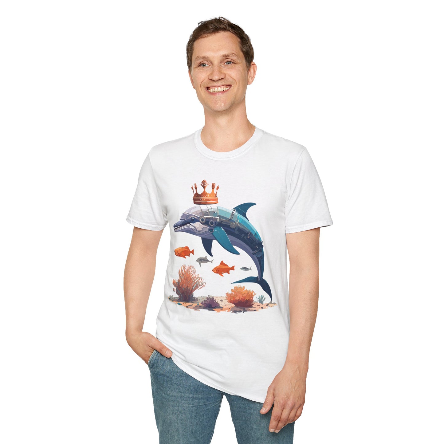 Dolphin Shirts, Shirt with Dolphin, Fish Tee Shirt, Animal Shirt