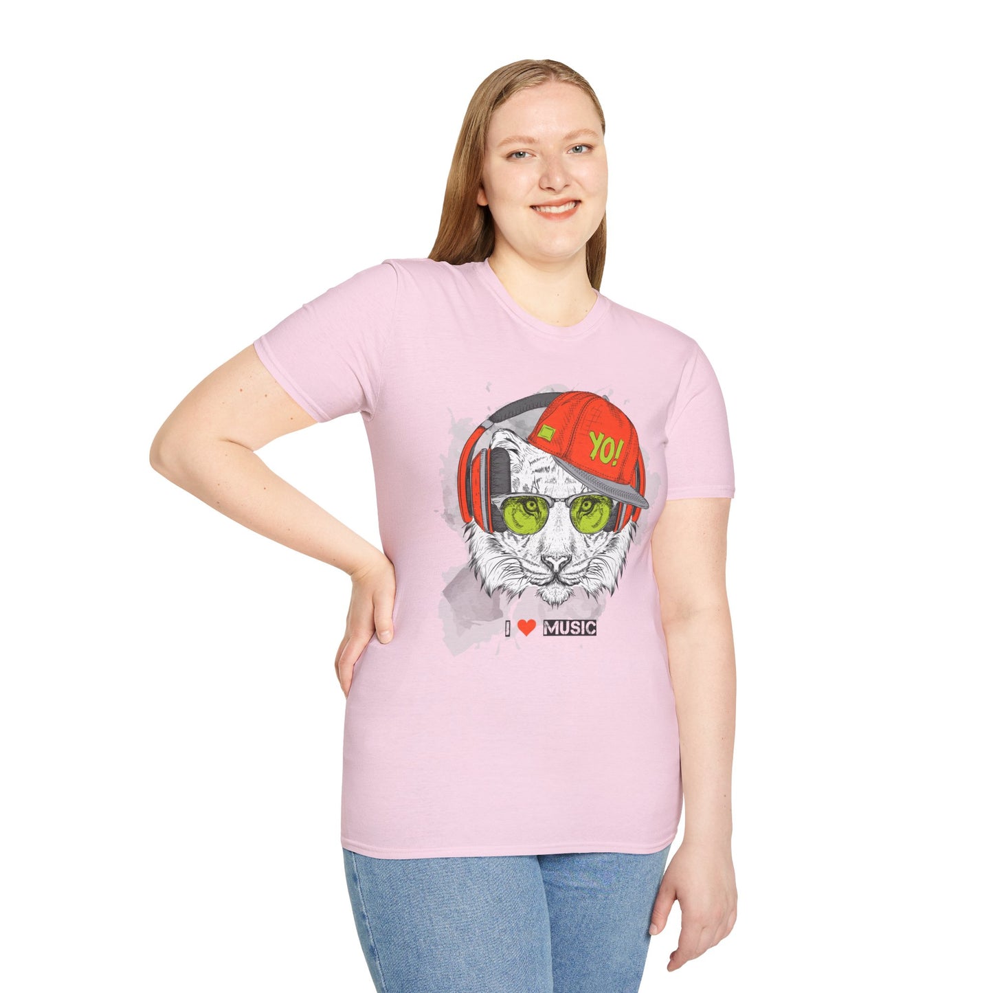 I love Music Animals Shirts, Shirt with Animals, Animals with Headphones Shirt