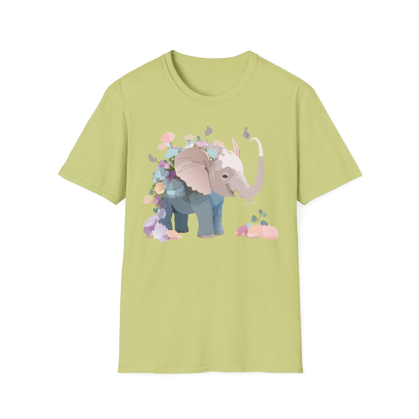 Elephant Shirt, T Shirt with Elephant, Elephant on T Shirt, T Shirt with Animation, Animals Tee Shirt
