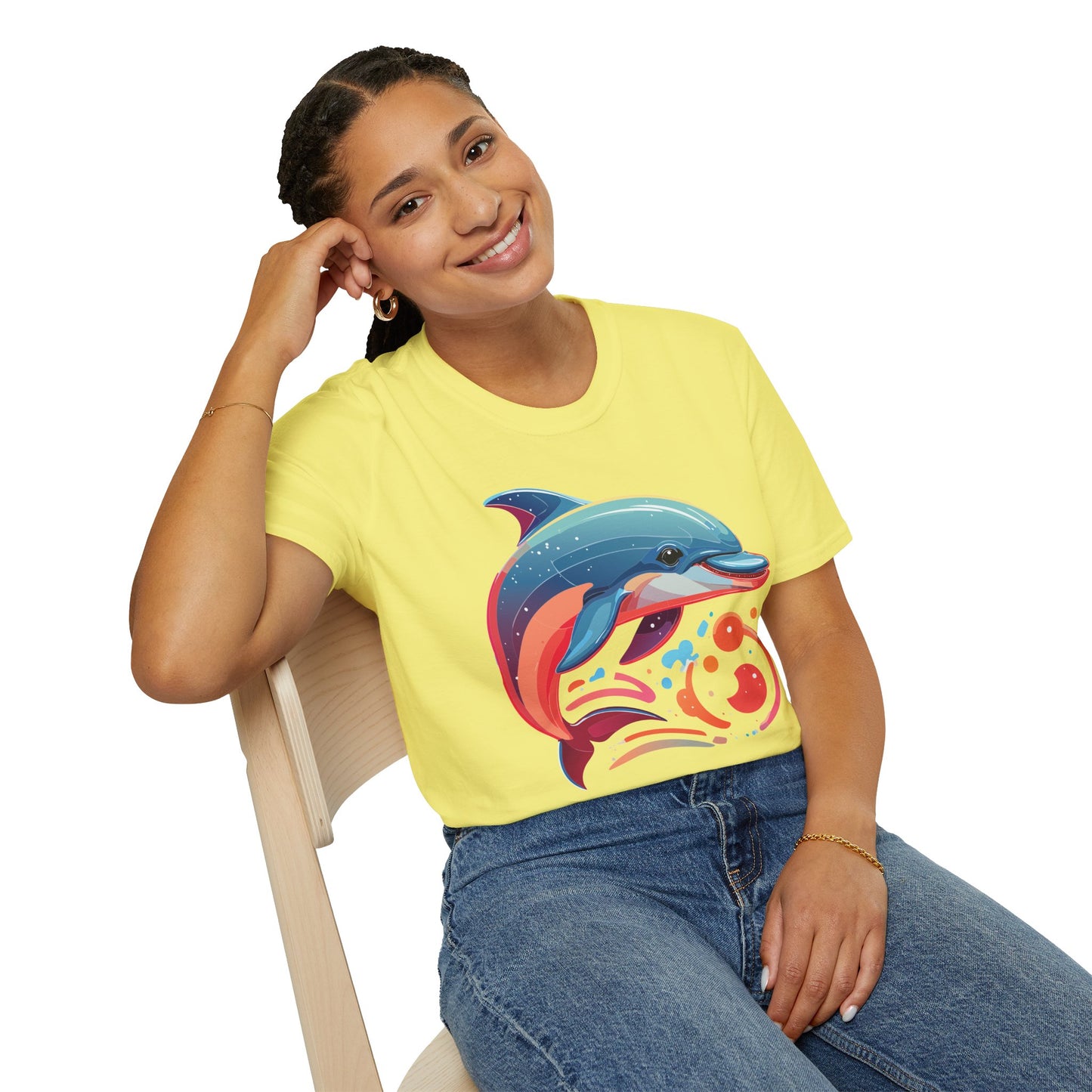 Dolphin Shirts, Shirt with Dolphin, Fish Tee Shirt, Animal Shirt