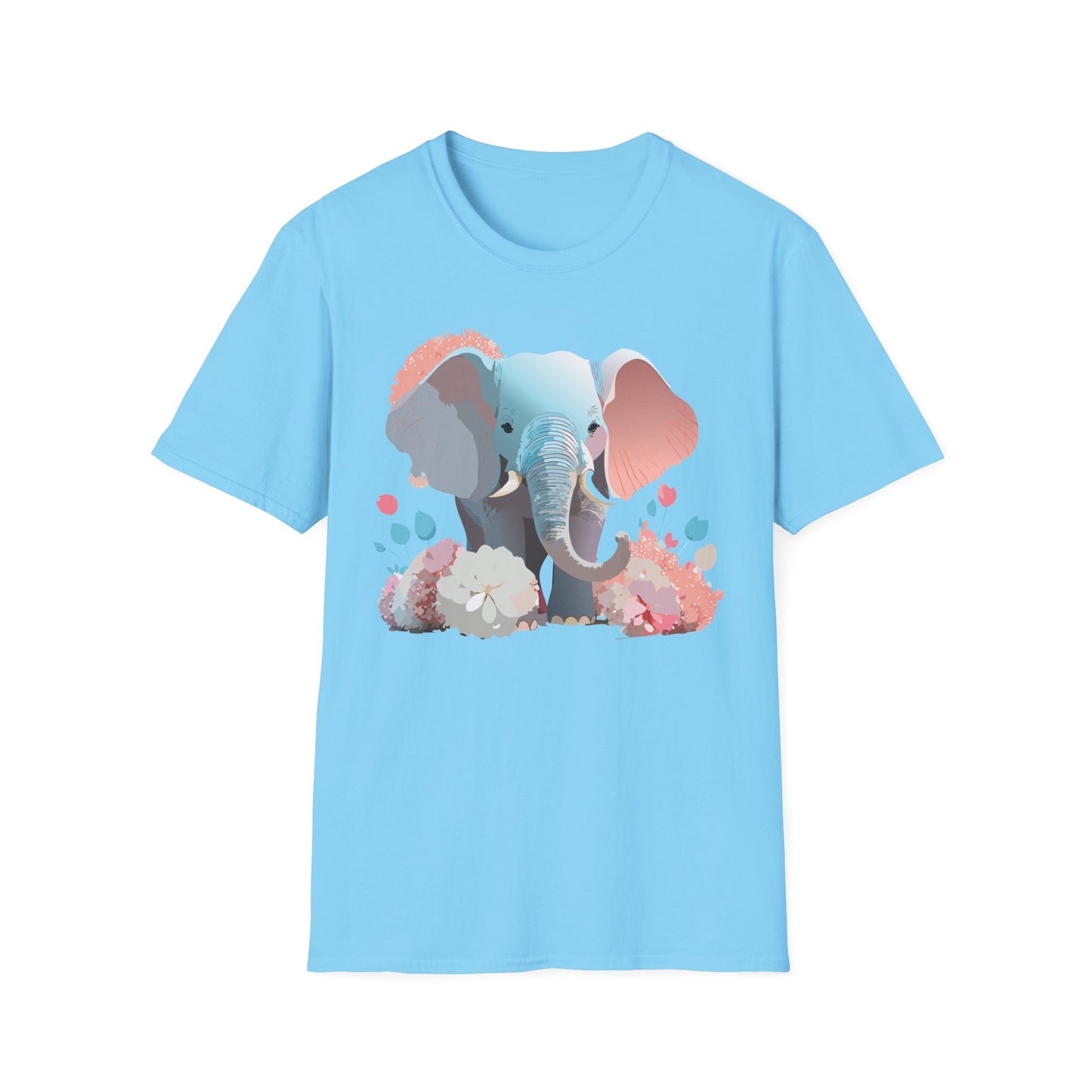 Elephant Shirt, T Shirt with Elephant, Elephant on T Shirt, T Shirt with Animation, Animals Tee Shirt