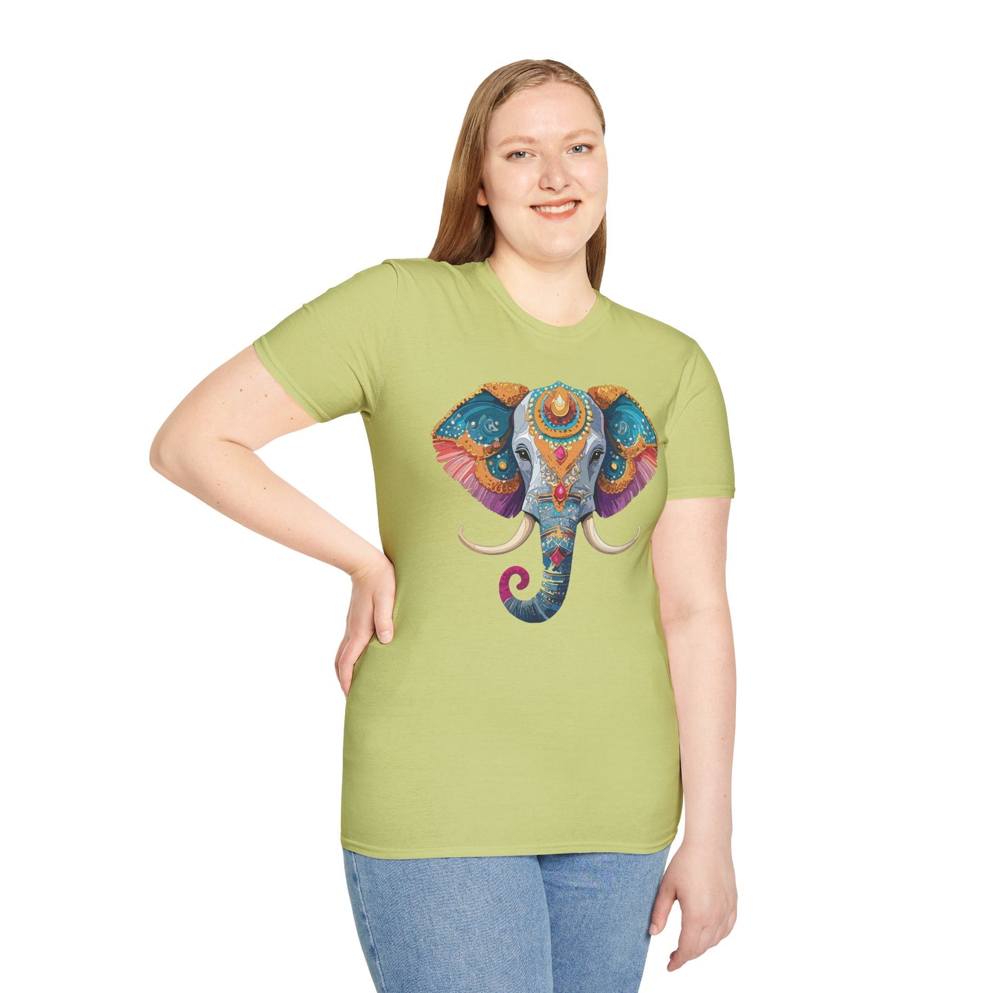 Elephant Shirt, T Shirt with Elephant, Elephant on T Shirt, T Shirt with Animation, Animals Tee Shirt
