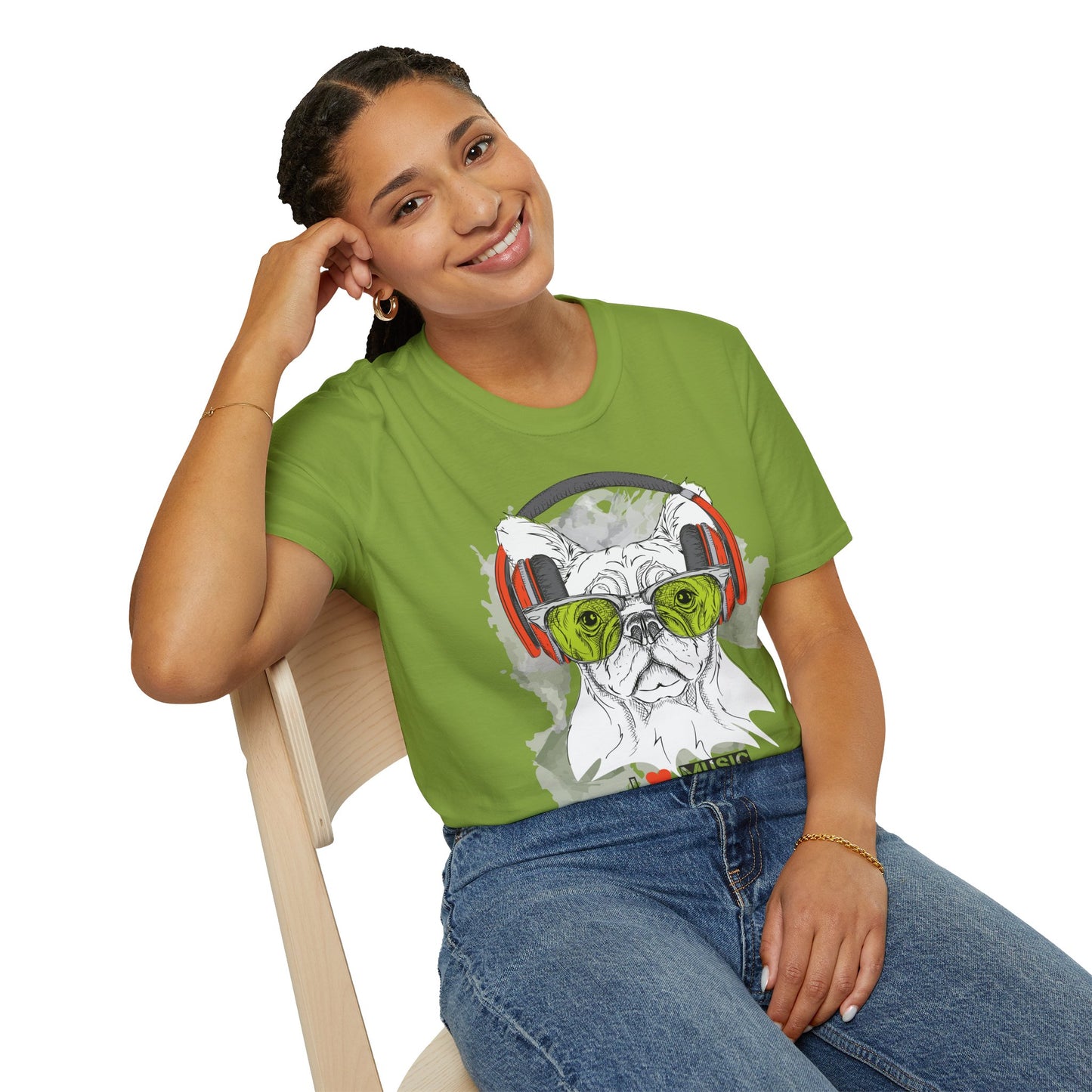 I love Music Animals Shirts, Shirt with Animals, Animals with Headphones Shirt
