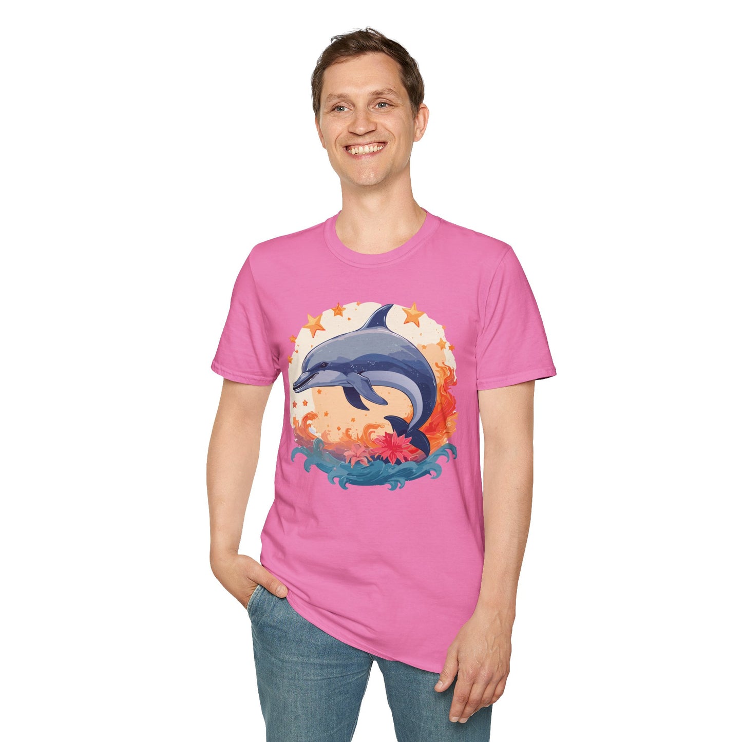 Dolphin Shirts, Shirt with Dolphin, Fish Tee Shirt, Animal Shirt