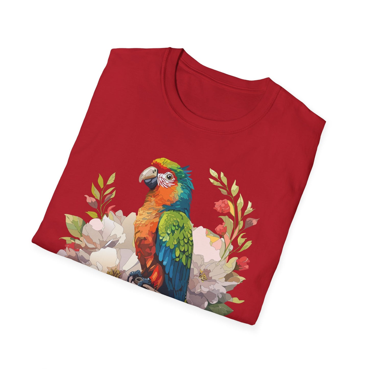 Bird T-Shirt, Floral Bird T Shirt, Shirt with Bird, Shirt with Animal