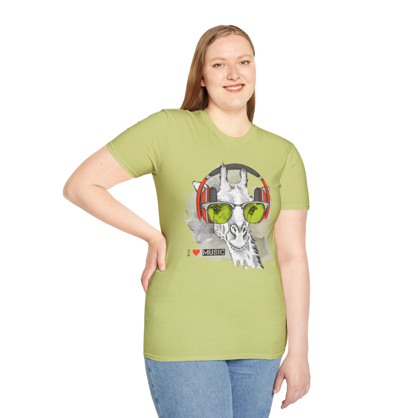 I love Music Animals Shirts, Shirt with Animals, Animals with Headphones Shirt
