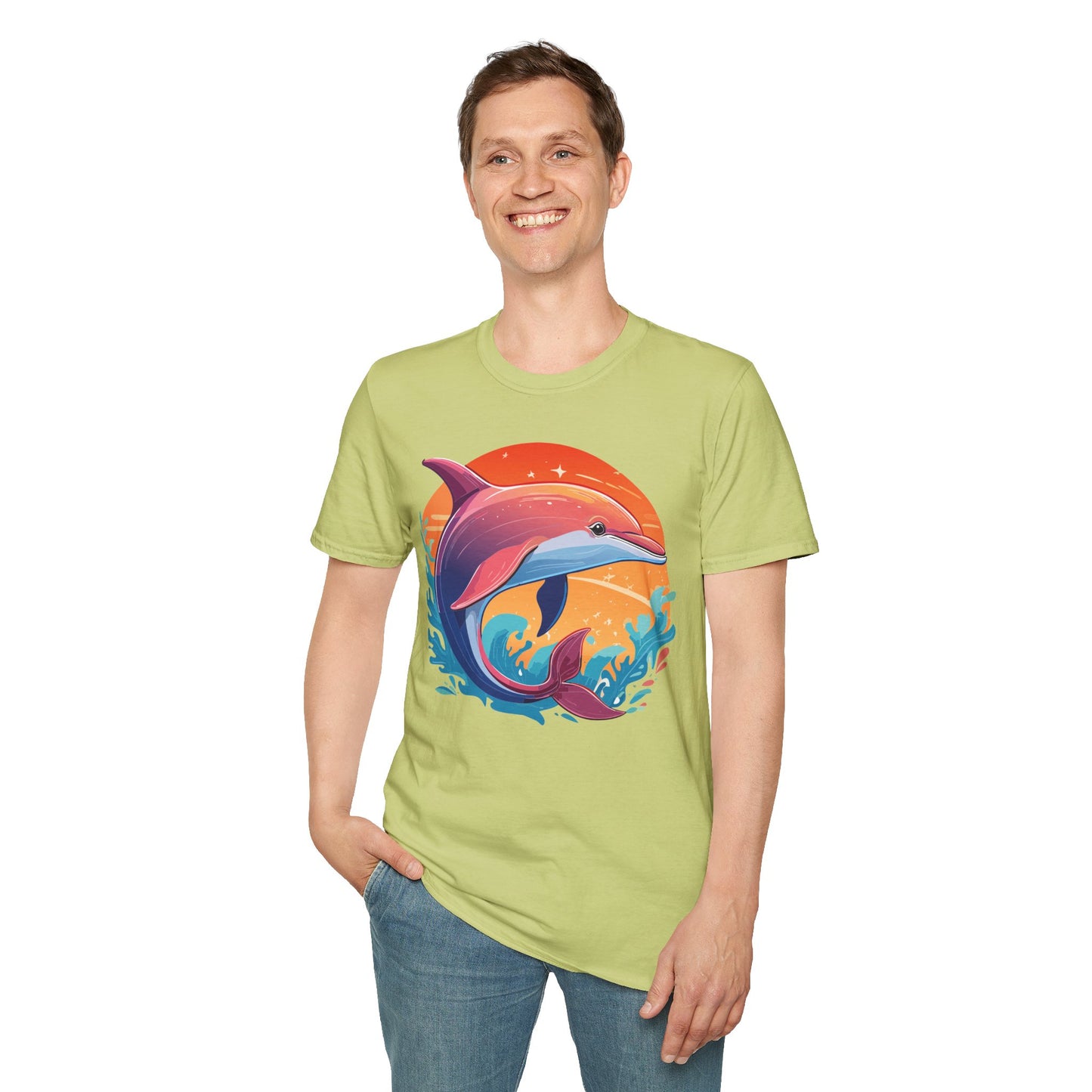 Dolphin Shirts, Shirt with Dolphin, Fish Tee Shirt, Animal Shirt