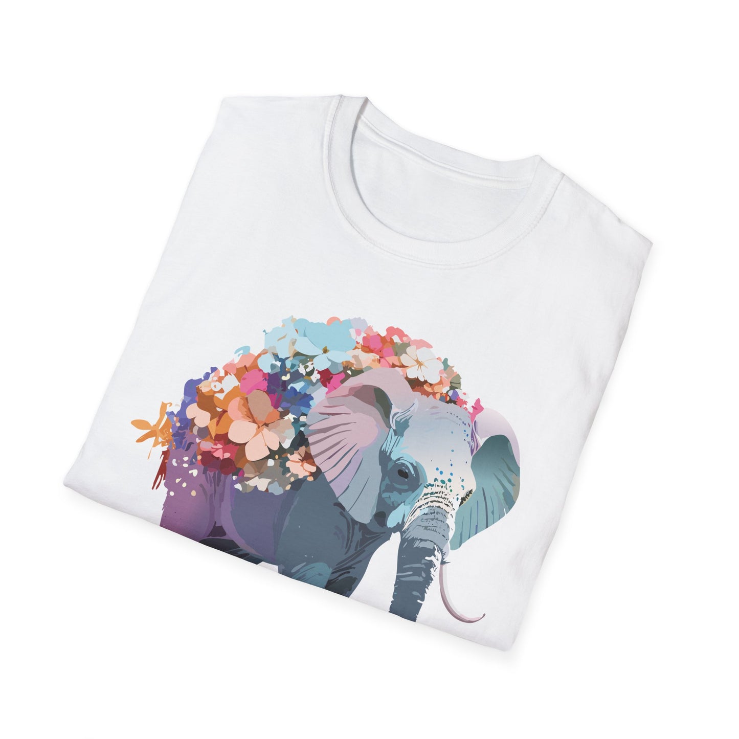 Elephant Shirt, T Shirt with Elephant, Elephant on T Shirt, T Shirt with Animation, Animals Tee Shirt