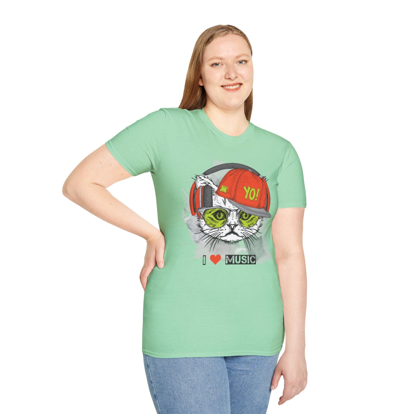 I love Music Animals Shirts, Shirt with Animals, Animals with Headphones Shirt