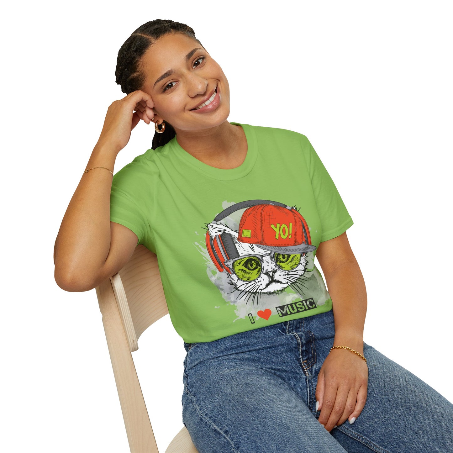 I love Music Animals Shirts, Shirt with Animals, Animals with Headphones Shirt