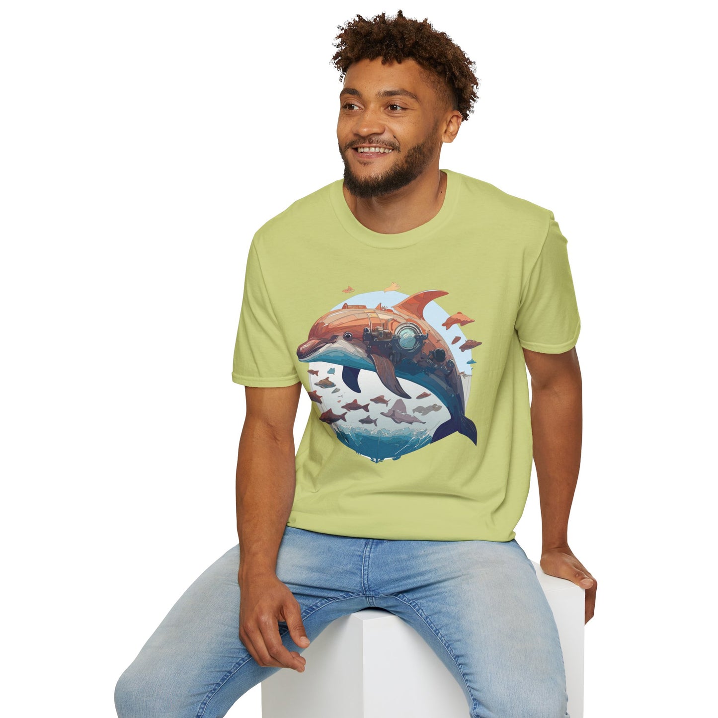Dolphin Shirts, Shirt with Dolphin, Fish Tee Shirt, Animal Shirt