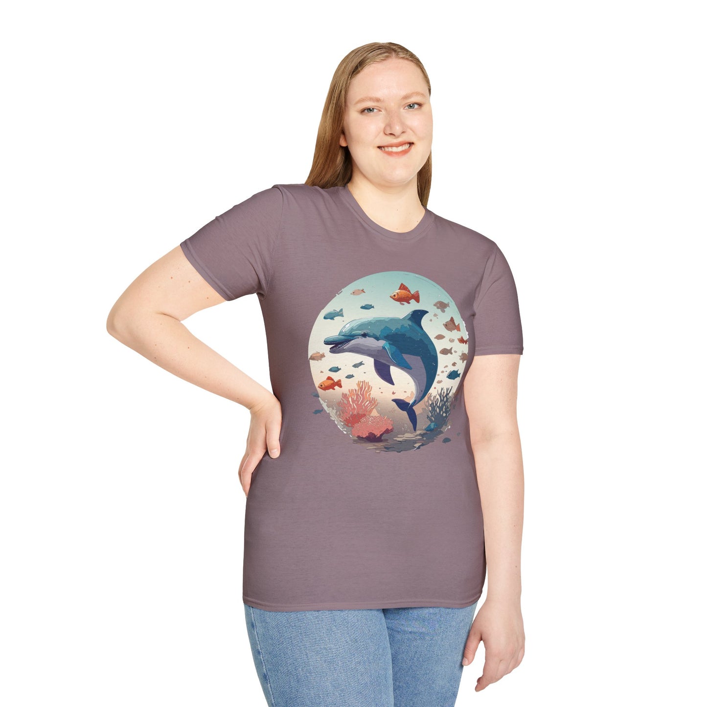 Dolphin Shirts, Shirt with Dolphin, Fish Tee Shirt, Animal Shirt