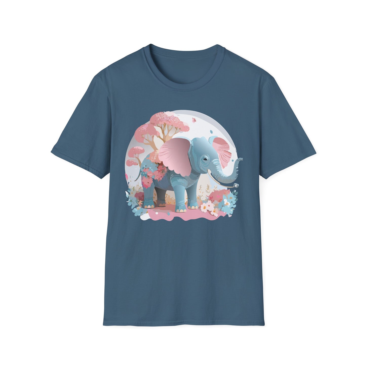 Elephant Shirt, T Shirt with Elephant, Elephant on T Shirt, T Shirt with Animation, Animals Tee Shirt