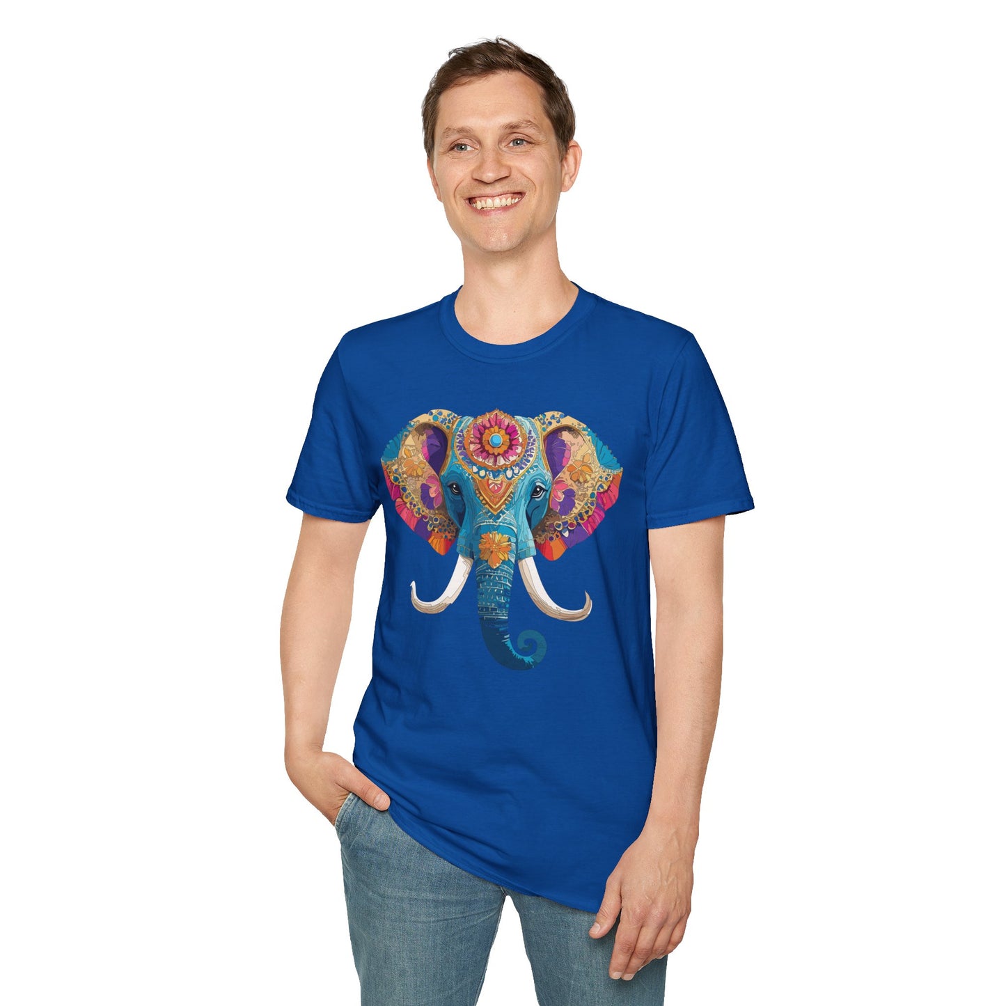 Elephant Shirt, T Shirt with Elephant, Elephant on T Shirt, T Shirt with Animation, Animals Tee Shirt
