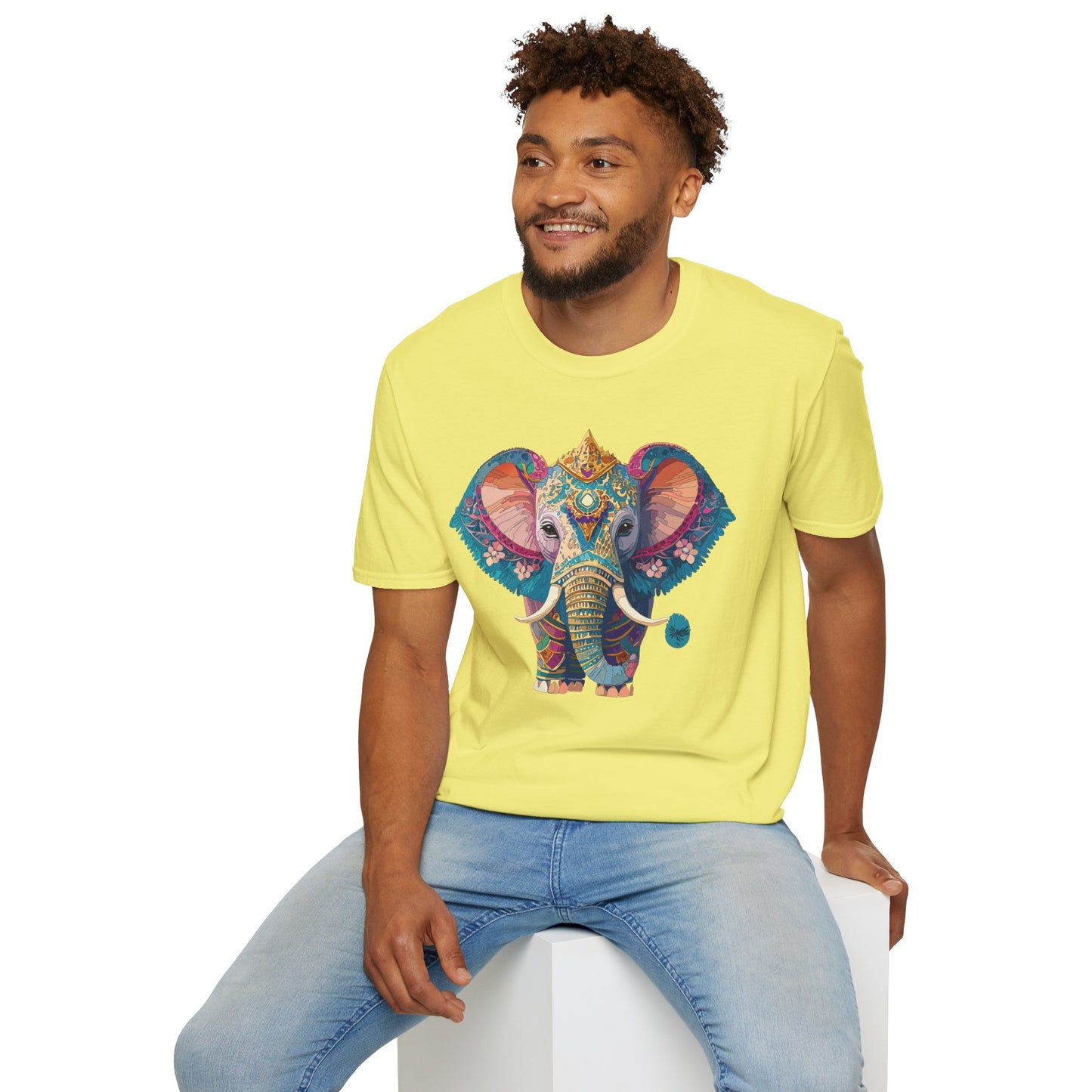 Elephant Shirt, T Shirt with Elephant, Elephant on T Shirt, T Shirt with Animation, Animals Tee Shirt