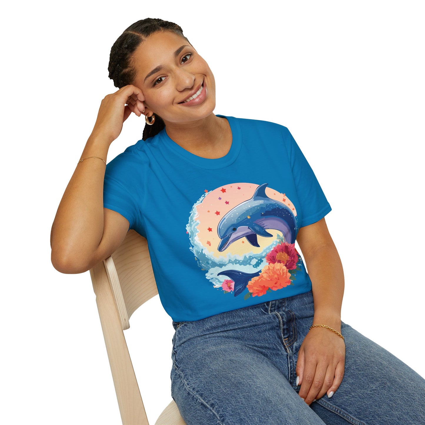 Dolphin Shirts, Shirt with Dolphin, Fish Tee Shirt, Animal Shirt