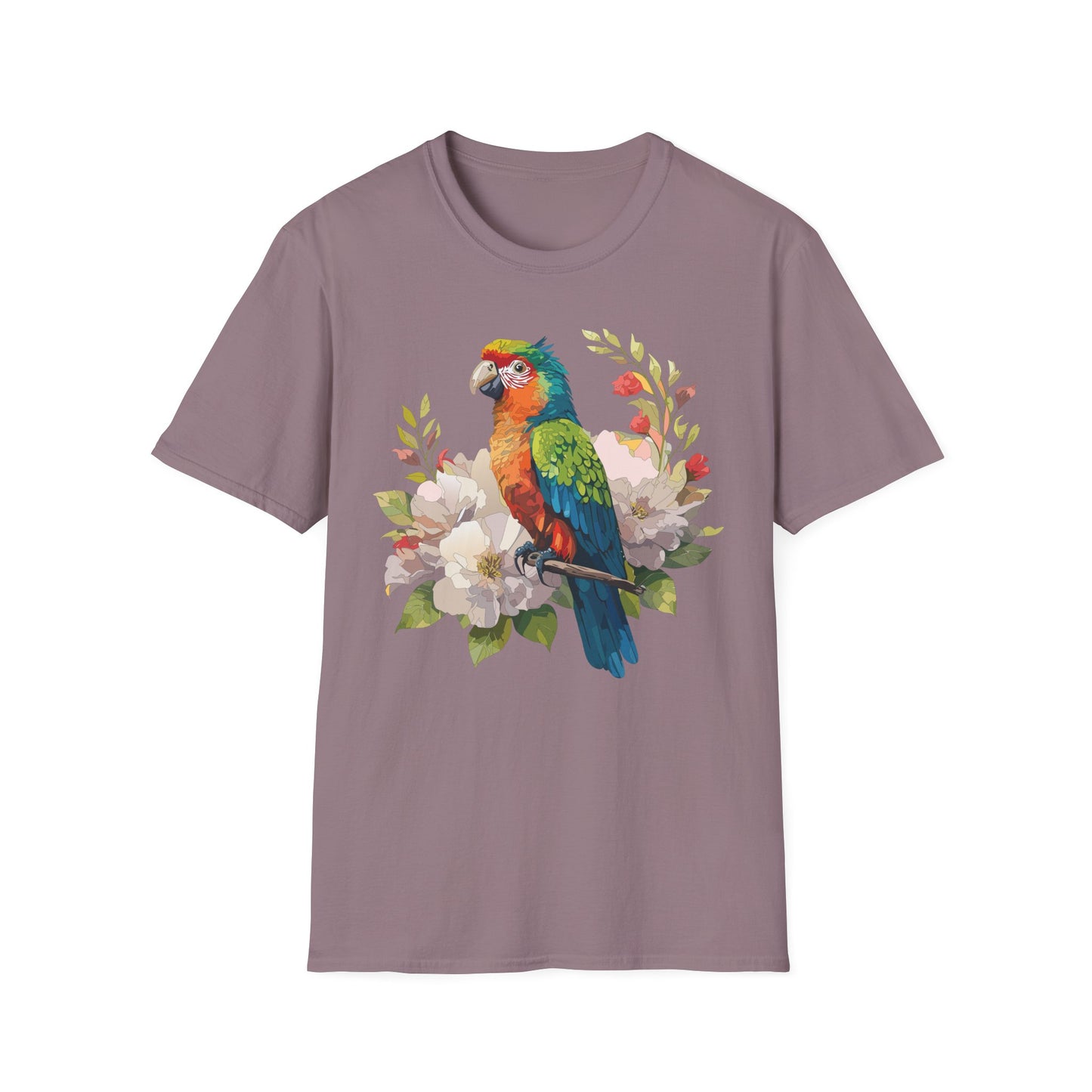 Bird T-Shirt, Floral Bird T Shirt, Shirt with Bird, Shirt with Animal