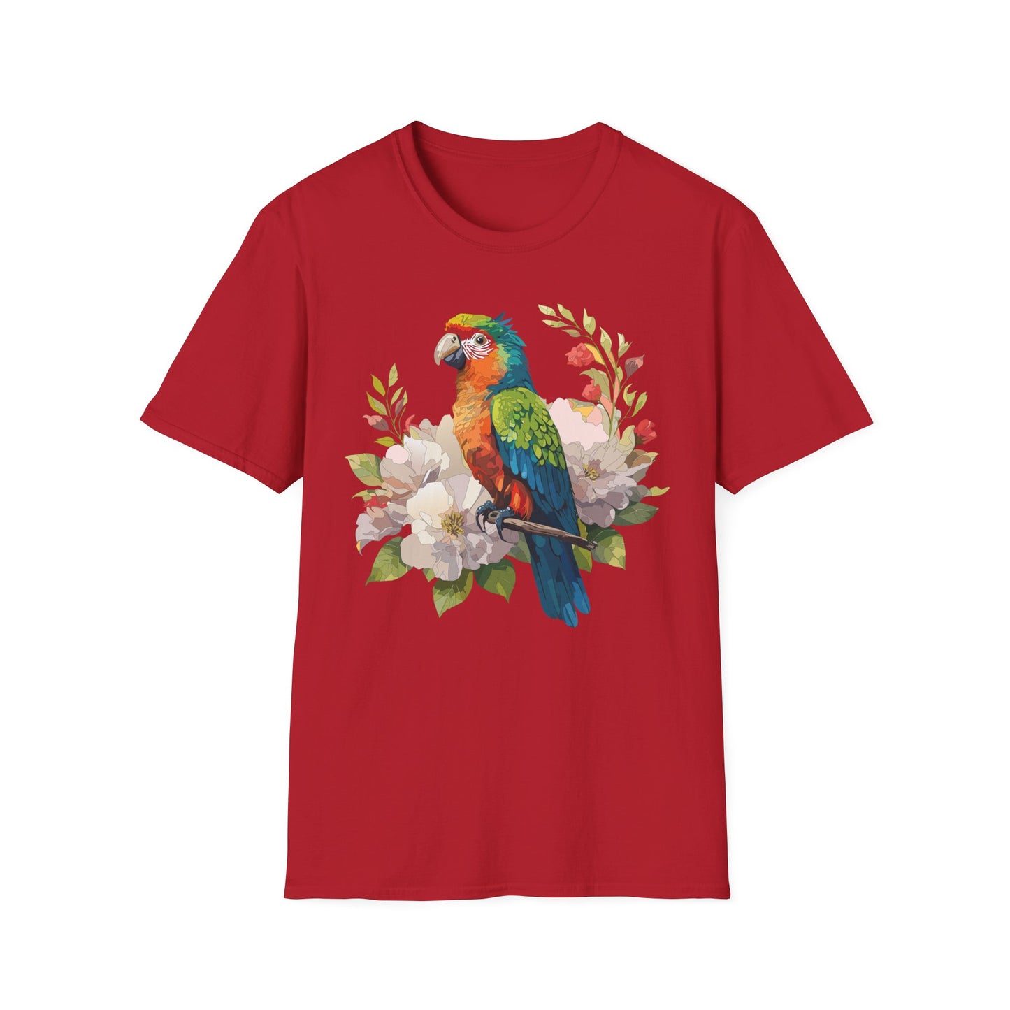Bird T-Shirt, Floral Bird T Shirt, Shirt with Bird, Shirt with Animal