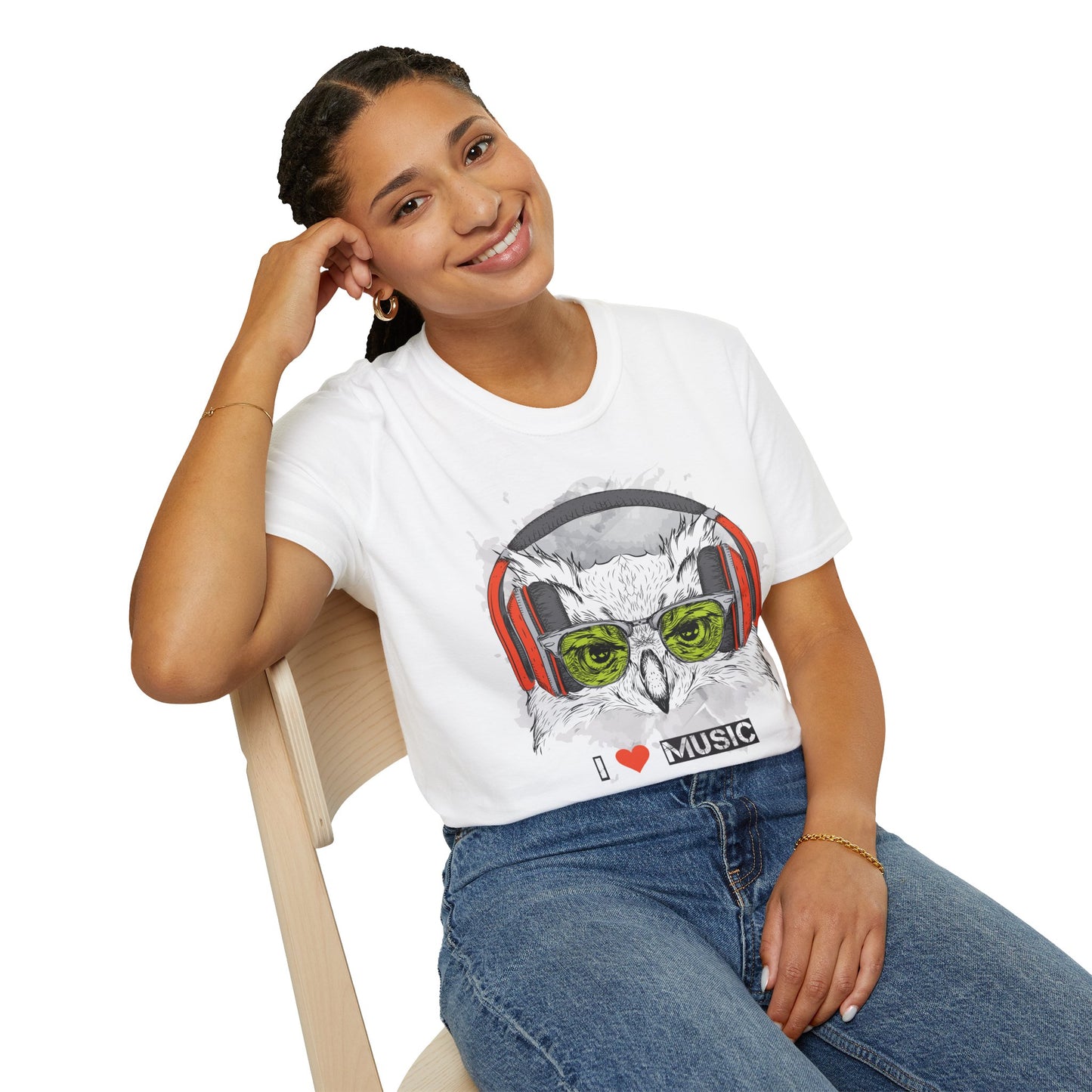 I love Music Animals Shirts, Shirt with Animals, Animals with Headphones Shirt