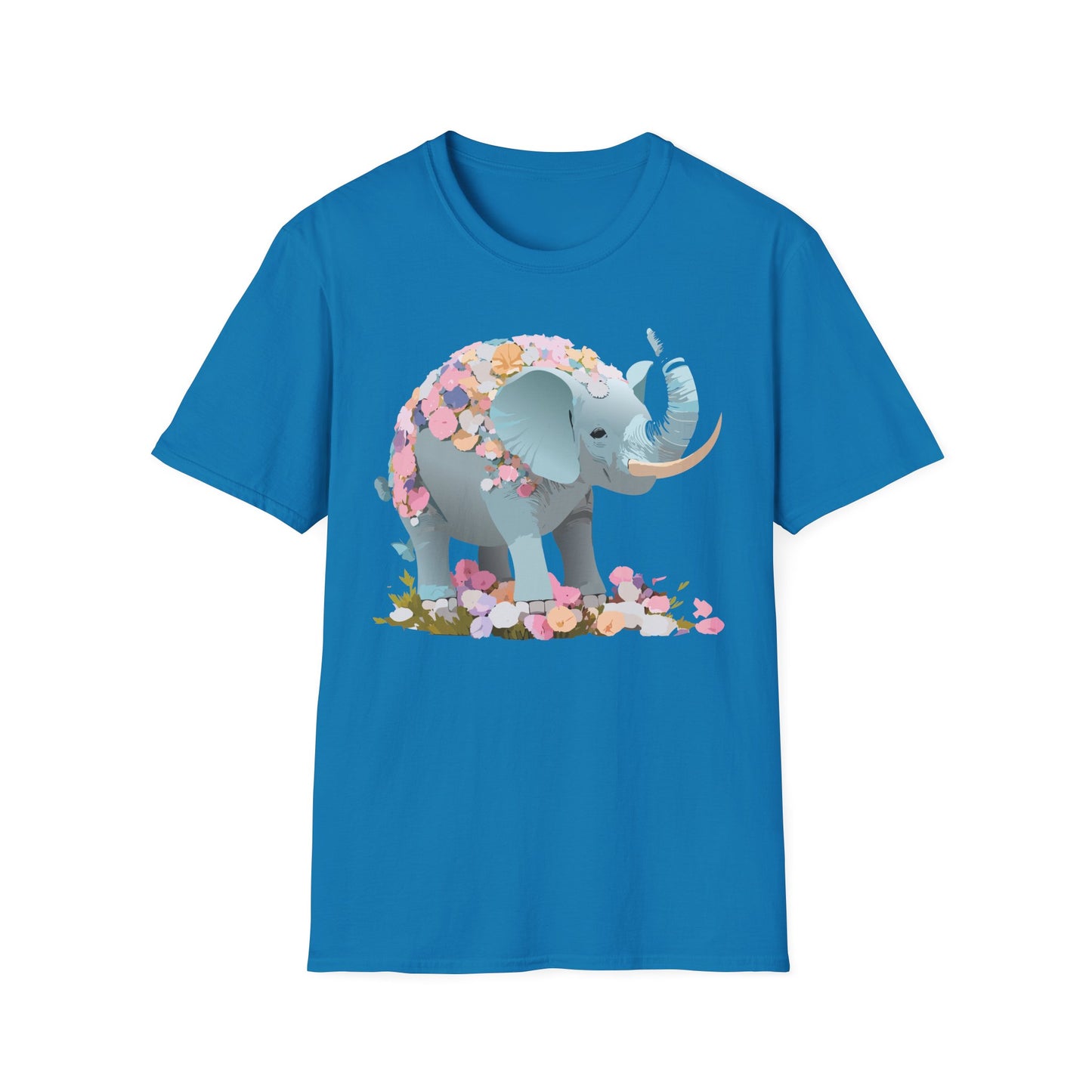 Elephant Shirt, T Shirt with Elephant, Elephant on T Shirt, T Shirt with Animation, Animals Tee Shirt