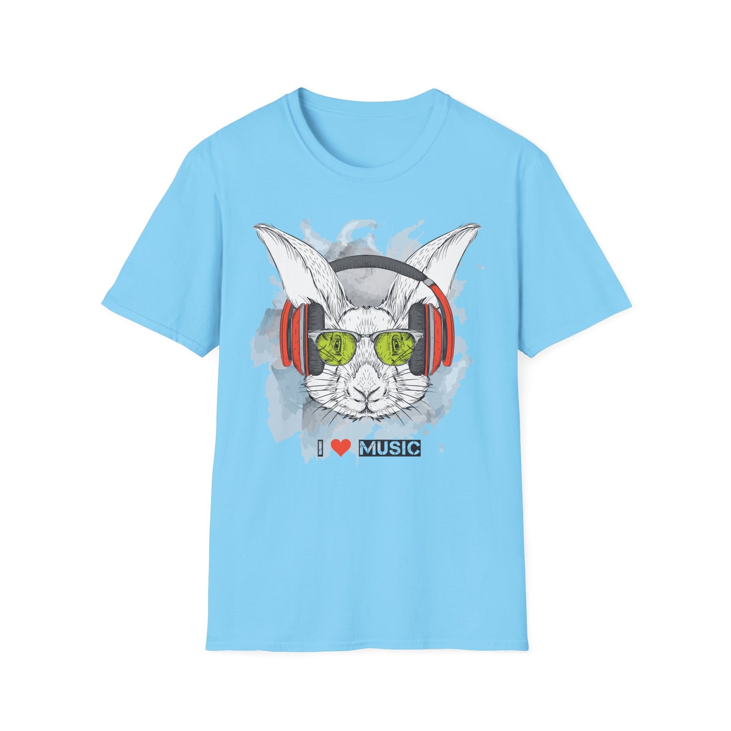 I love Music Animals Shirts, Shirt with Animals, Animals with Headphones Shirt
