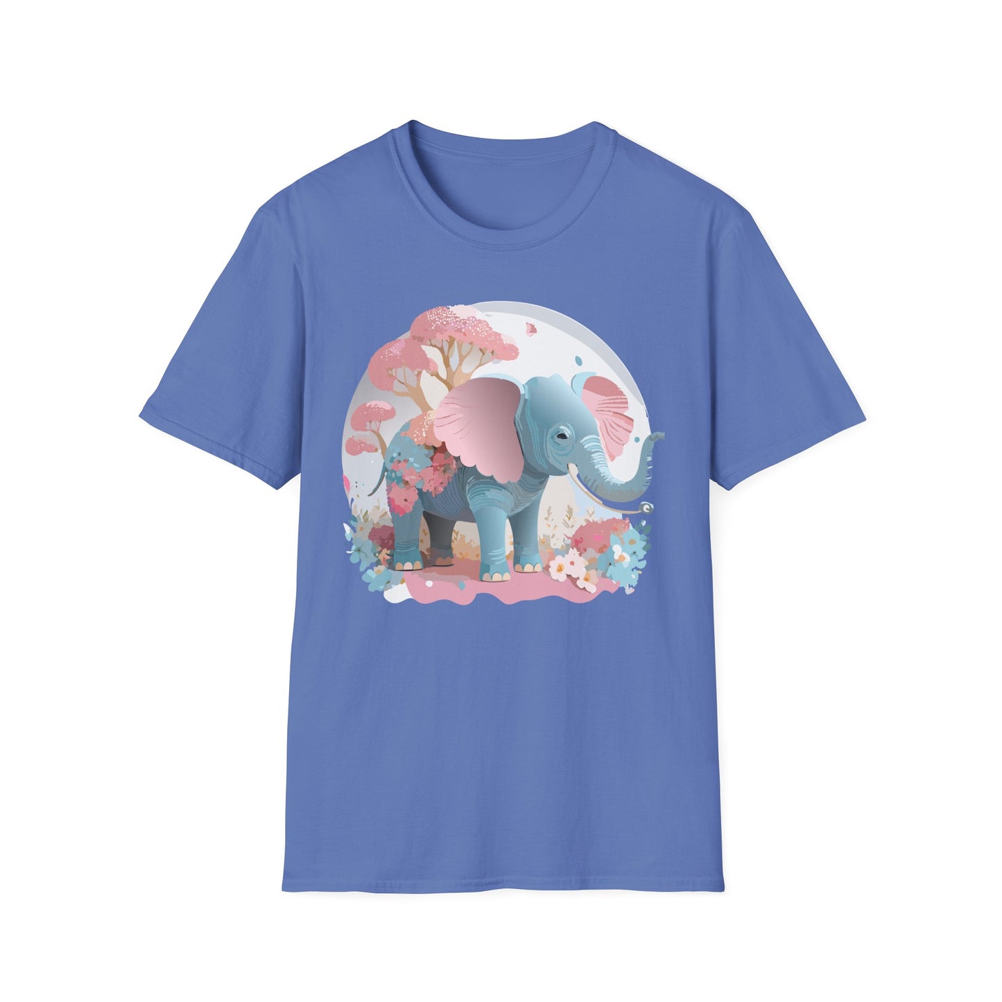 Elephant Shirt, T Shirt with Elephant, Elephant on T Shirt, T Shirt with Animation, Animals Tee Shirt