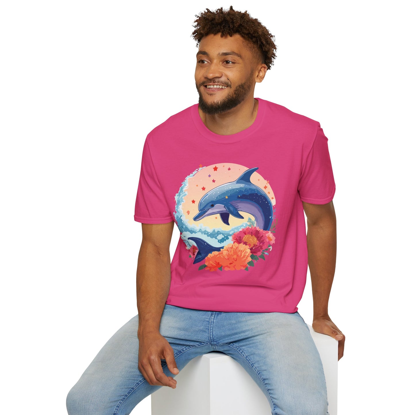 Dolphin Shirts, Shirt with Dolphin, Fish Tee Shirt, Animal Shirt