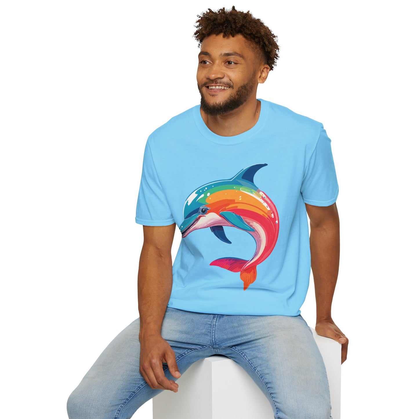 Dolphin Shirts, Shirt with Dolphin, Fish Tee Shirt, Animal Shirt
